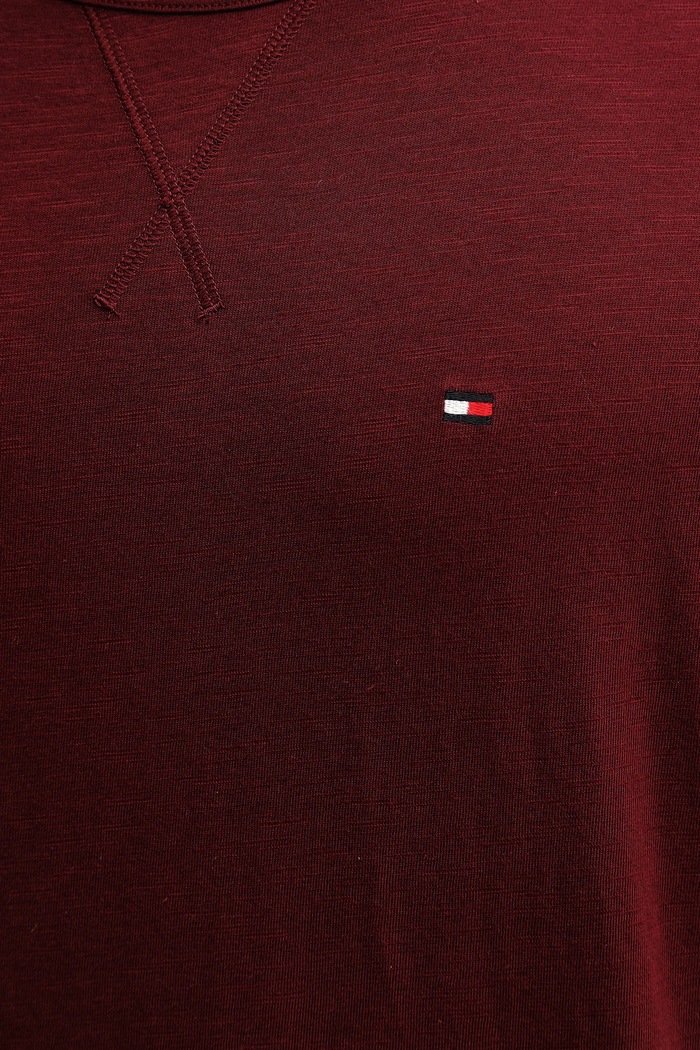 Tommy Hilfiger tricou pentru bărbați din bumbac UM0UM03605 burgundia
