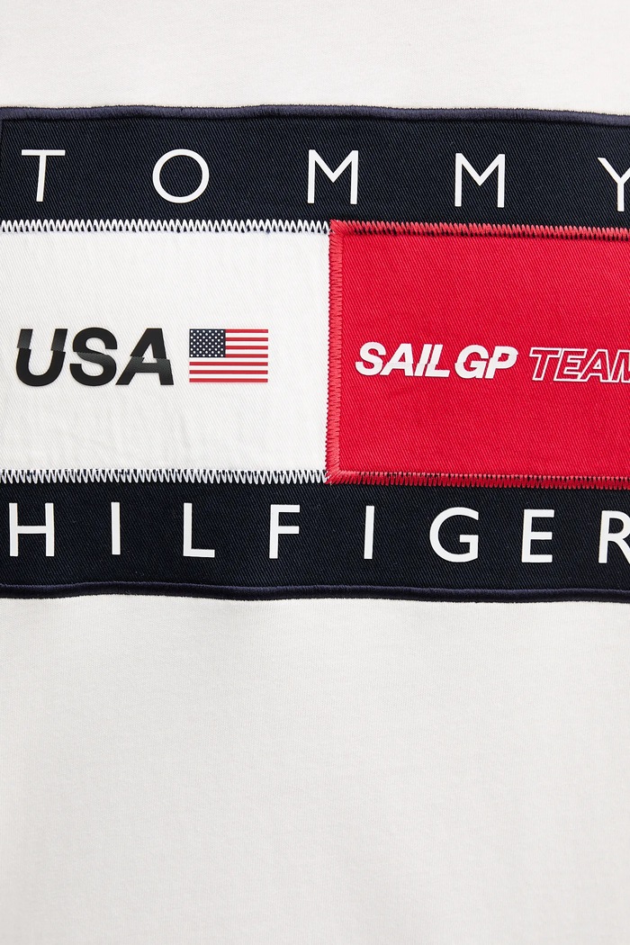 Tommy Hilfiger tricou din bumbac x SAIL GP MW0MW41419 alb