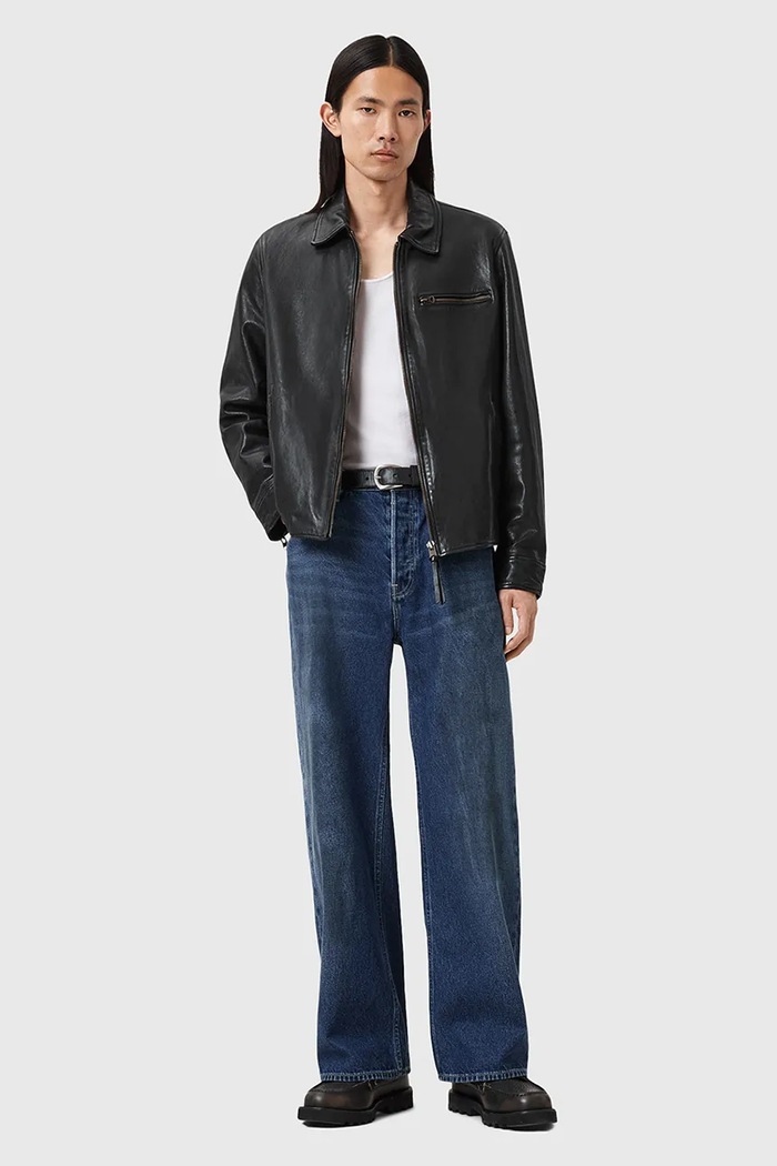 Βαμβακερό μπλουζάκι AllSaints TONIC M052JB λευκό