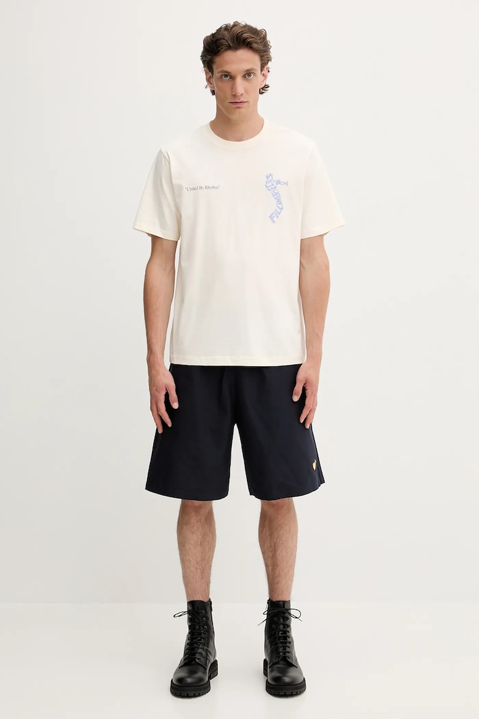 Filling Pieces tricou din bumbac Trumpeteer 422520500237 bej