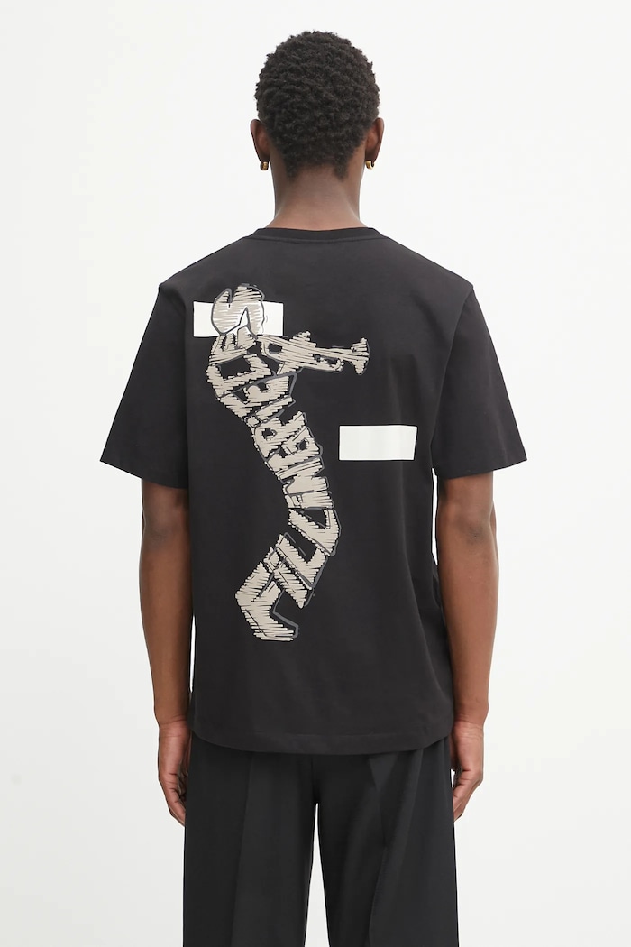 Bavlněné tričko Filling Pieces Trumpeteer regular černá 422520500237