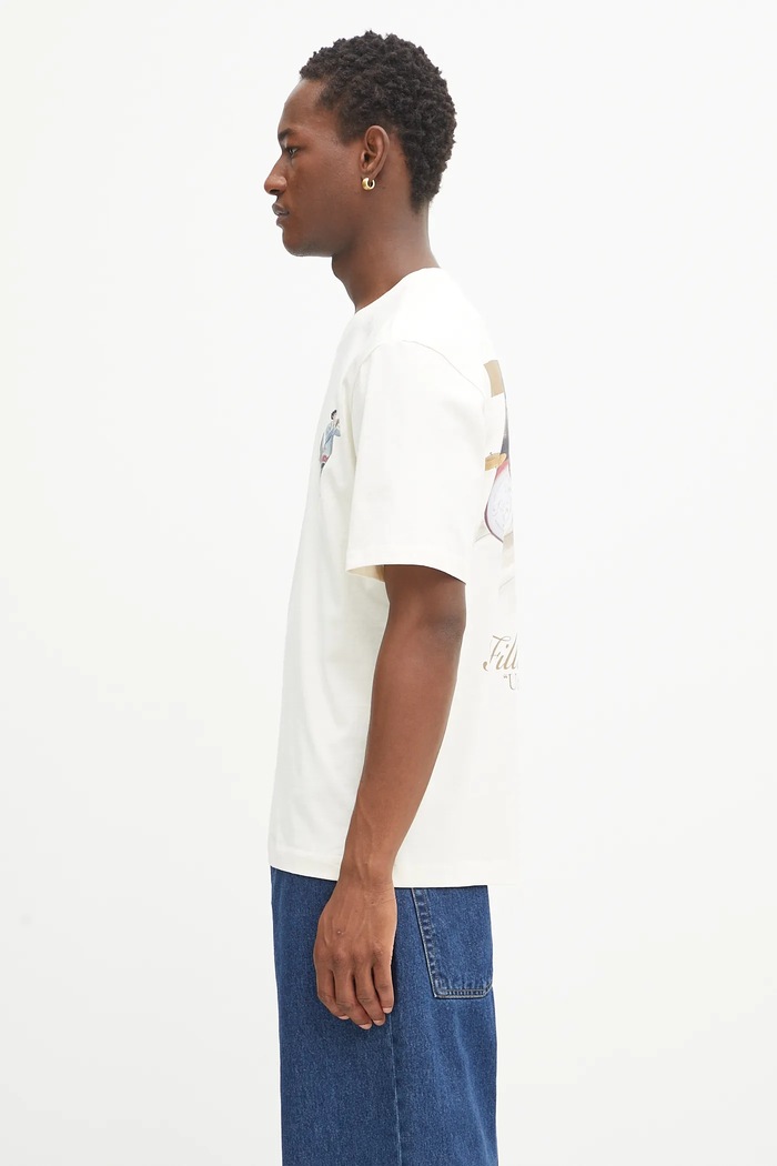 Bavlnené tričko Filling Pieces Band 422520500238 béžová SS26