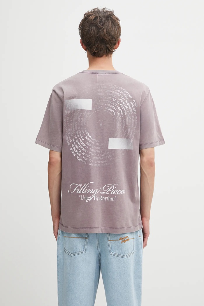 Pamučna majica Filling Pieces Vinyl regular roza 422520500240
