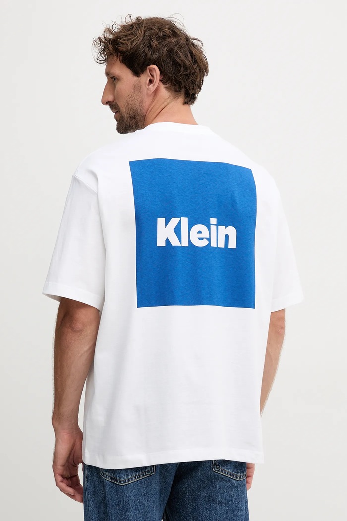 Oblečenie Bavlnené tričko Calvin Klein Jeans LV04RD813G biela