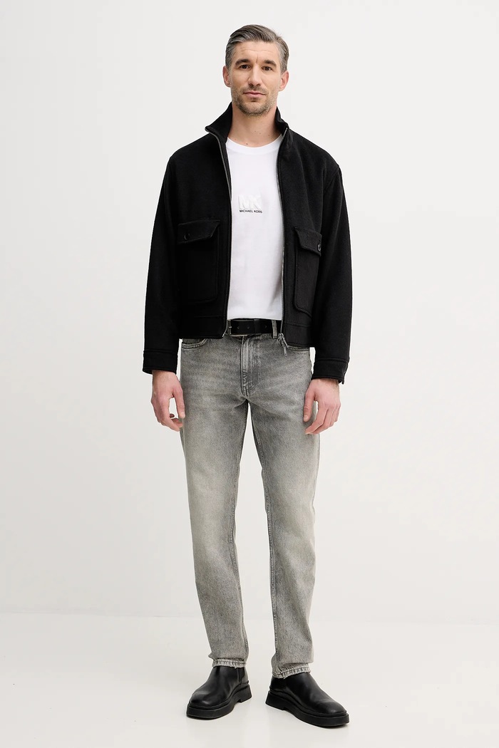 Βαμβακερό μπλουζάκι Michael Kors CF552PXFV4 λευκό AW25