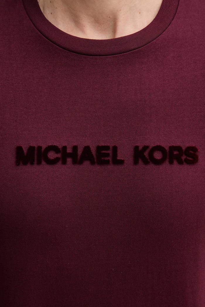 Michael Kors tricou din bumbac CF552PK1V2 burgundia