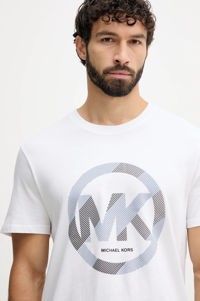 Michael Kors pamut póló fehér CF552TWFV4