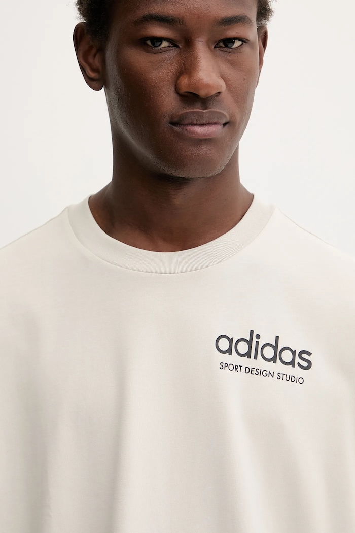adidas Originals t-shirt Sport Design GFX beżowy JW8621
