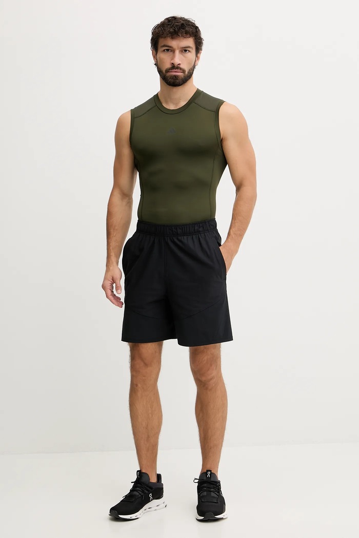 Tréningové tričko adidas Performance Techfit Compression JX2565 zelená AW25