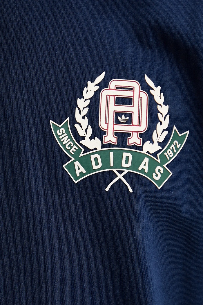 adidas Originals tricou din bumbac Varsity JX8156 albastru
