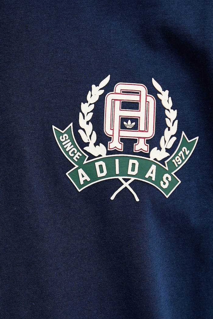 adidas Originals tricou din bumbac Varsity JX8156 albastru