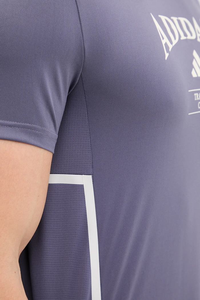 adidas Performance t-shirt treningowy D4T Heritage KA5289 fioletowy