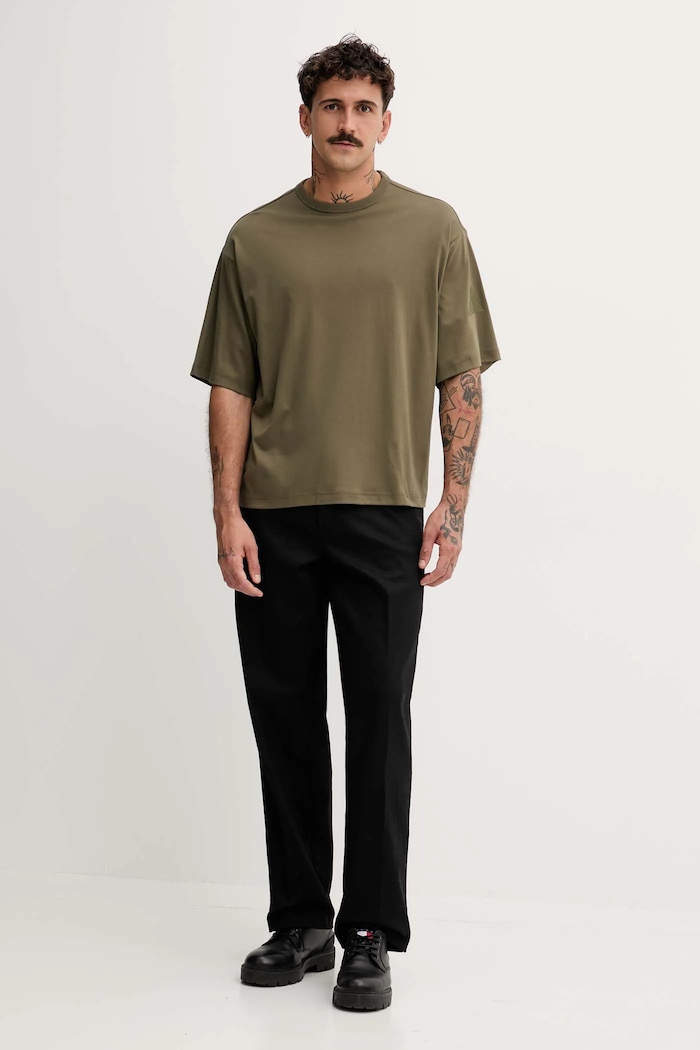 Bavlnené tričko adidas Soft Lux KB8094 zelená AW25