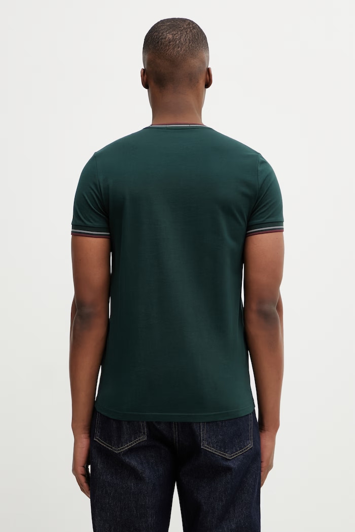 Clothing Fred Perry t-shirt cotton Men's M1588V green
