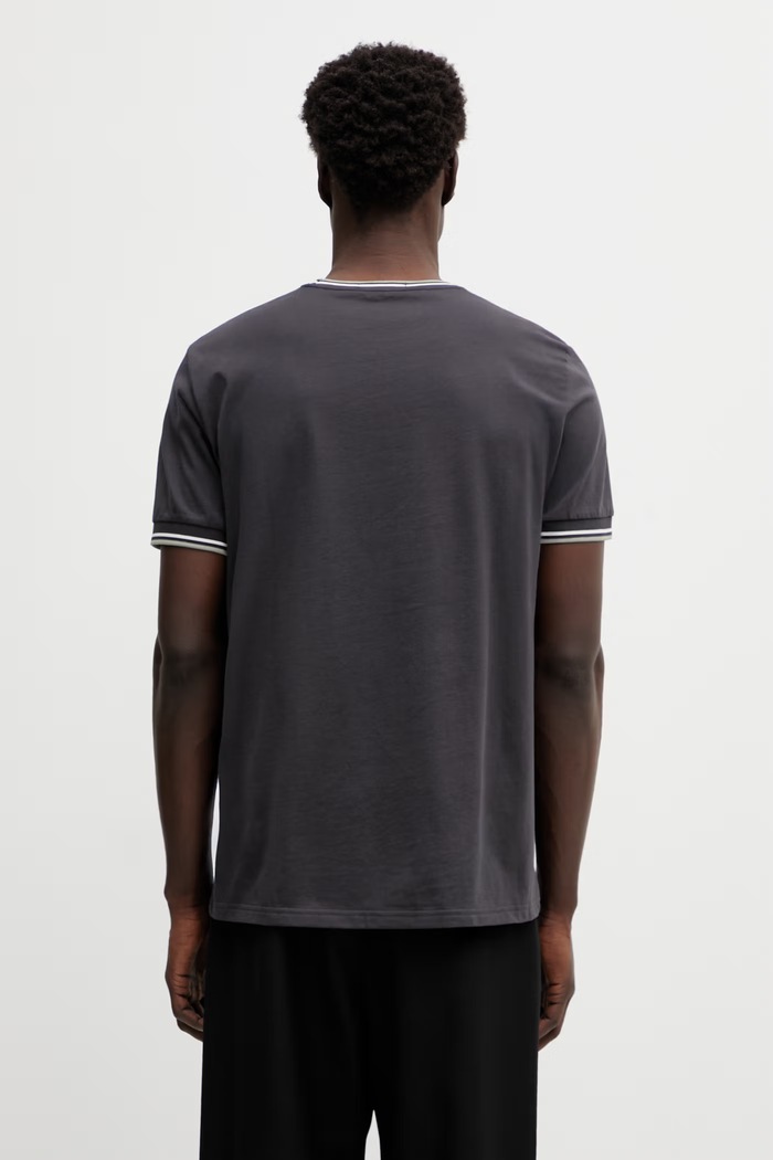 Îmbrăcăminte Fred Perry tricou din bumbac bărbătesc M1588V gri