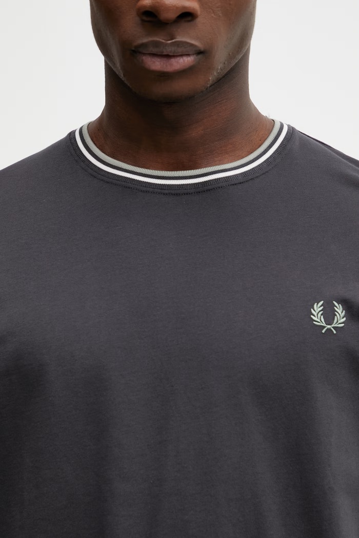 Fred Perry tricou din bumbac bărbătesc gri M1588V
