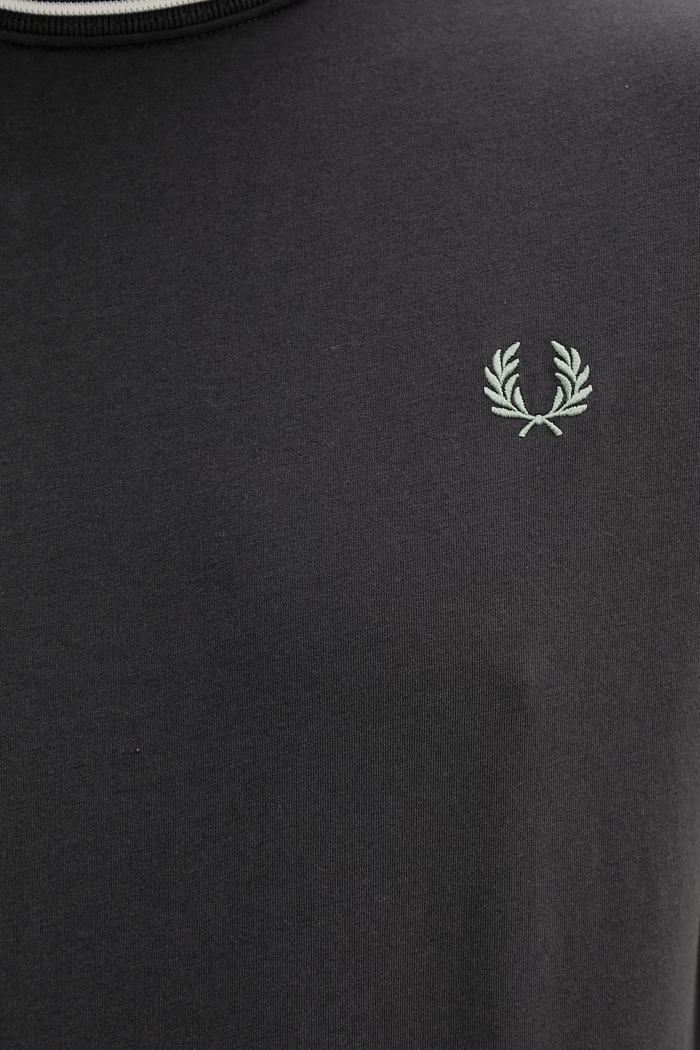 Fred Perry Τ-shirt Ανδρικό βαμβακερό M1588V γκρί