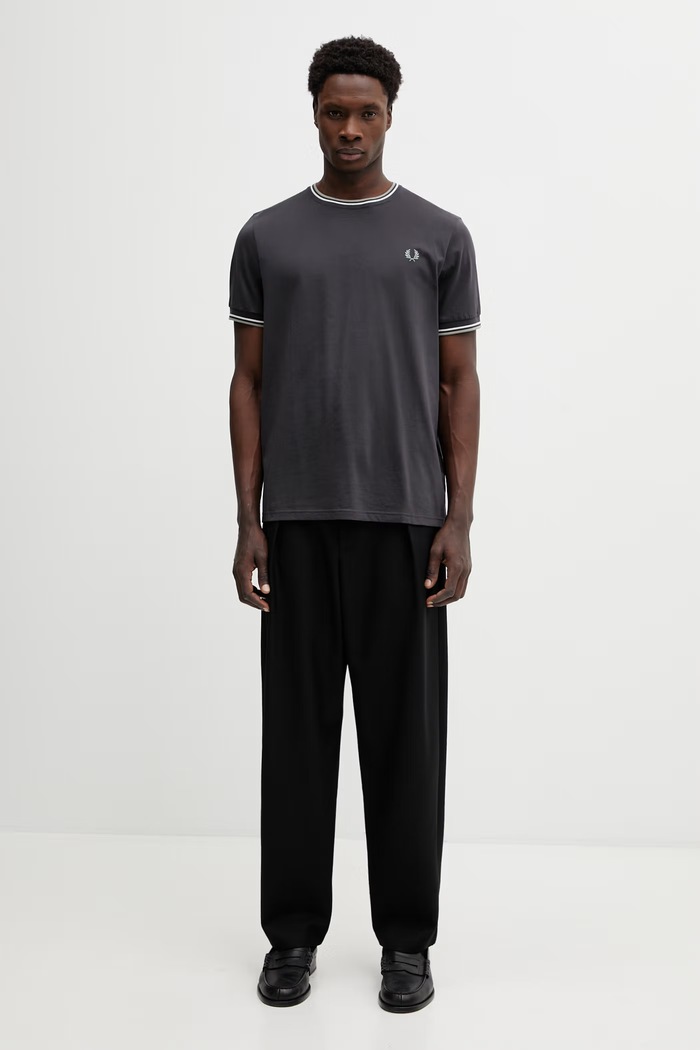 Fred Perry tricou din bumbac bărbătesc M1588V gri