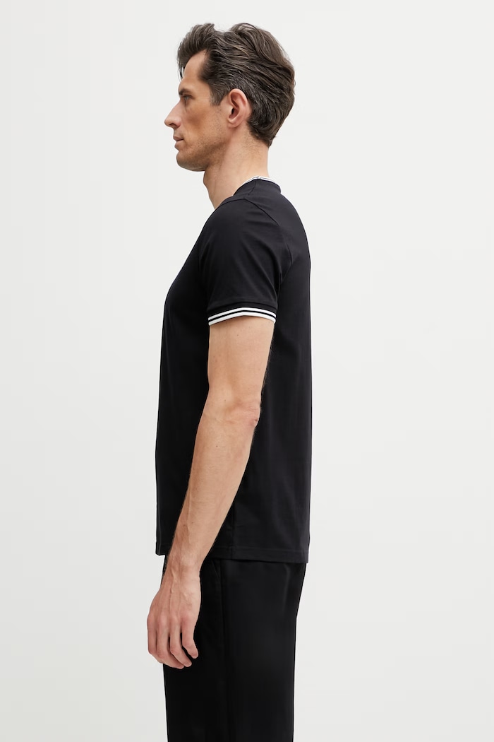 Fred Perry t-shirt męski bawełniany M1588V czarny SS26