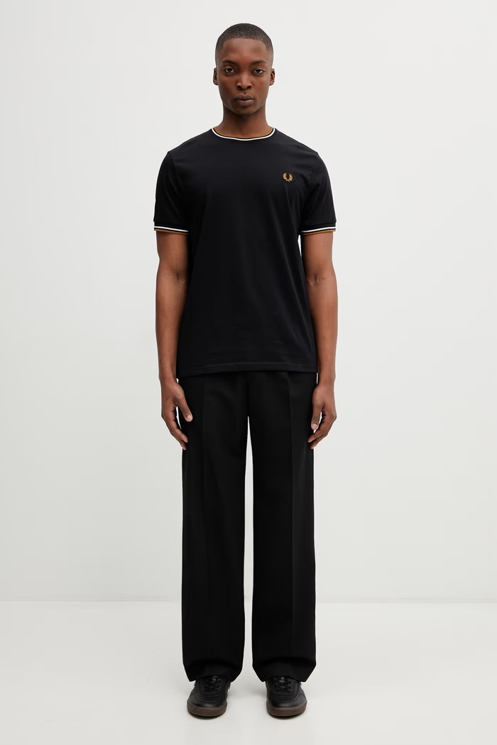 Fred Perry тениска памучна мъжка M1588V черен