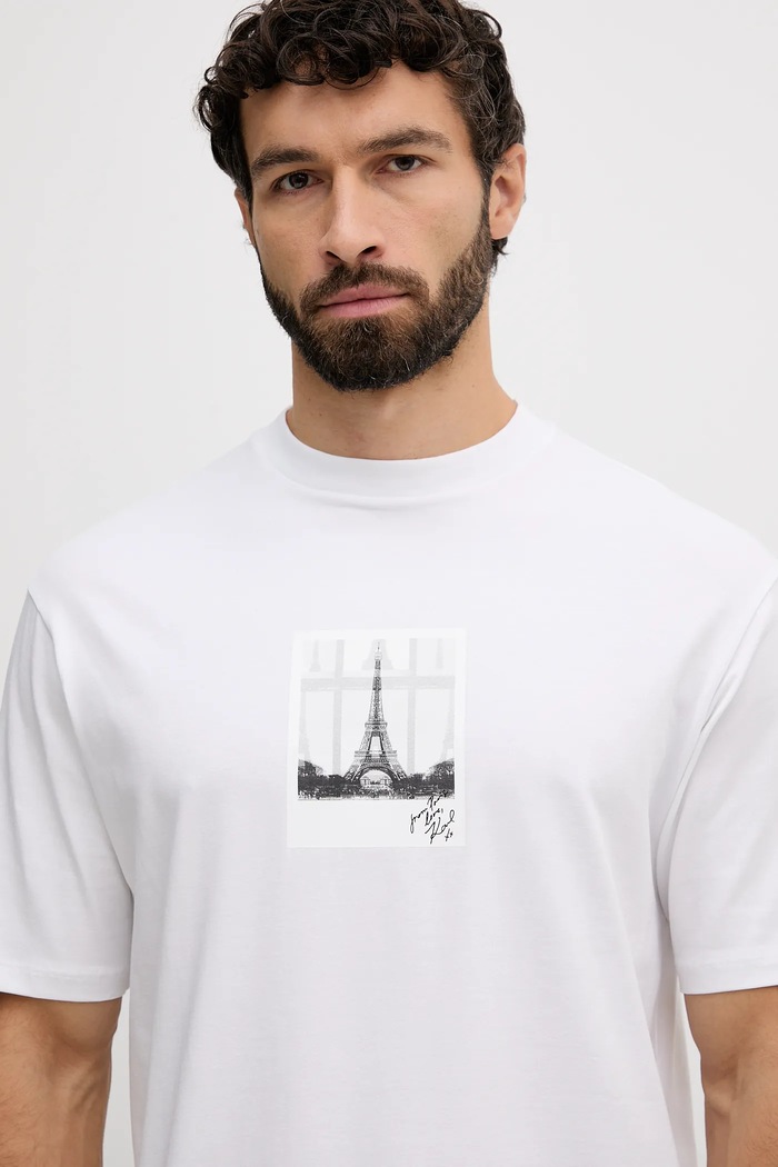 Karl Lagerfeld t-shirt Karl Lagerfeld x Paris Hilton 554235.755420 biały