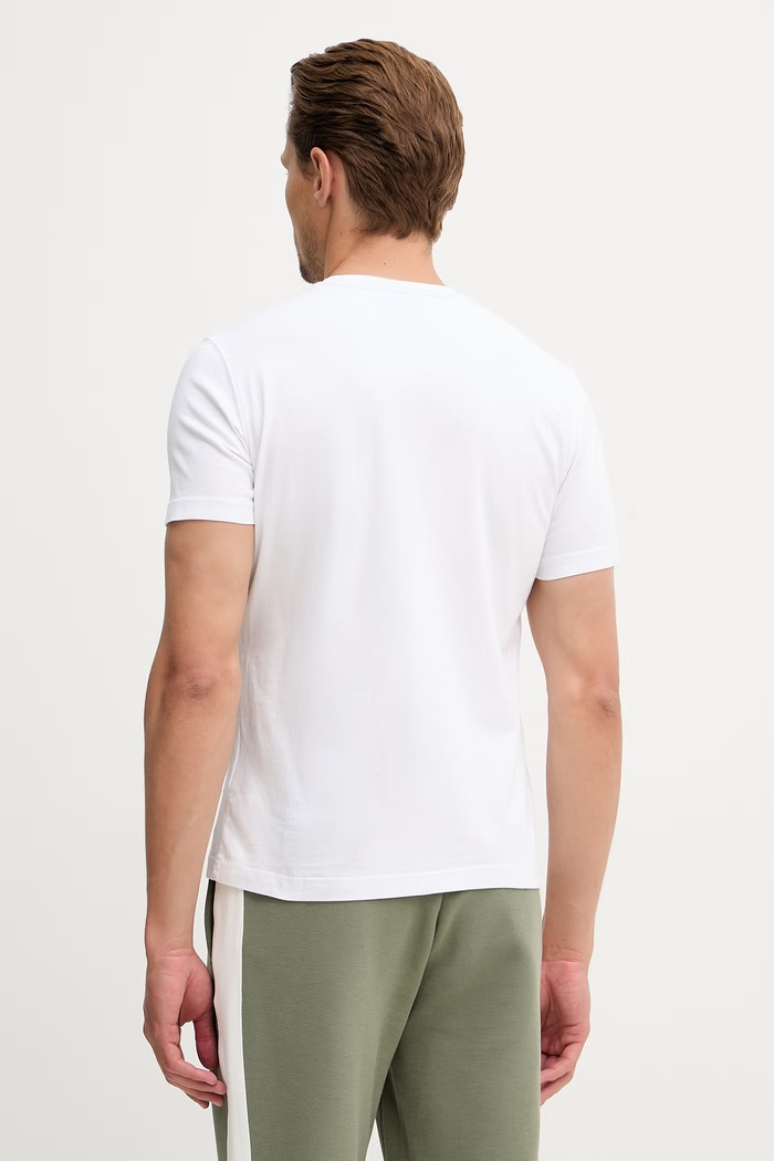 Ρούχα Aeronautica Militare basic t-shirt ανδρικό βαμβακερό TS1942UJ00538 λευκό