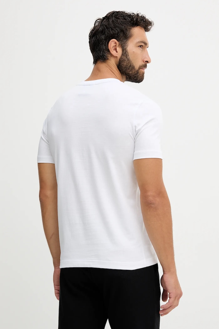 Odzież Aeronautica Militare T-shirt basic męski bawełniany TS1942UJ00538 biały