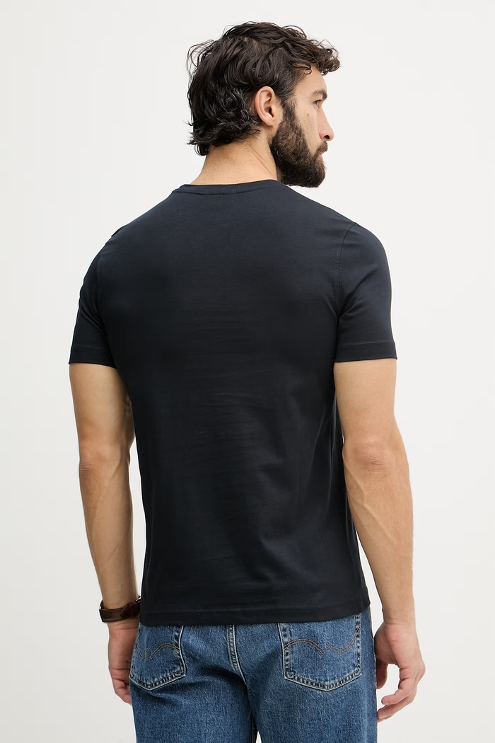 Oblečenie Aeronautica Militare basic tričko pánske bavlnené TS1942UJ00538 tmavomodrá