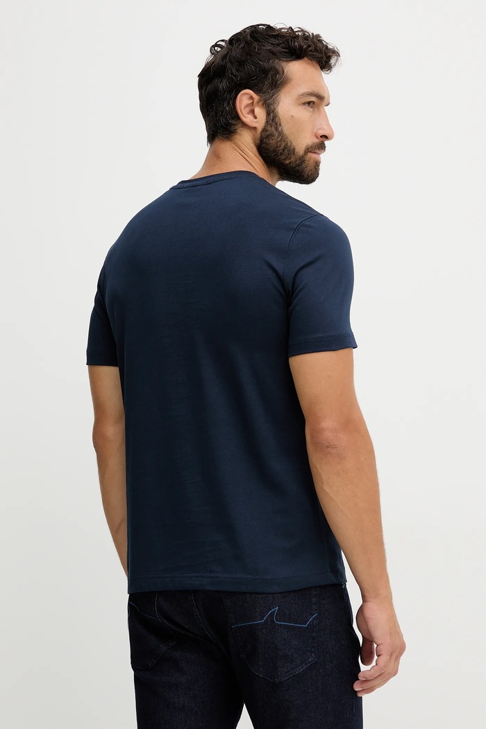 Aeronautica Militare basic t-shirt ανδρικό βαμβακερό TS1942UJ00538 σκούρο μπλε SS26
