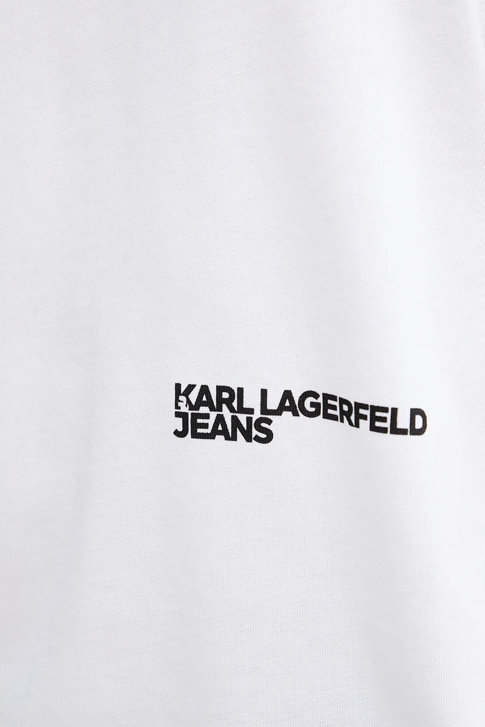 Karl Lagerfeld Jeans tricou din bumbac A4M17030 alb