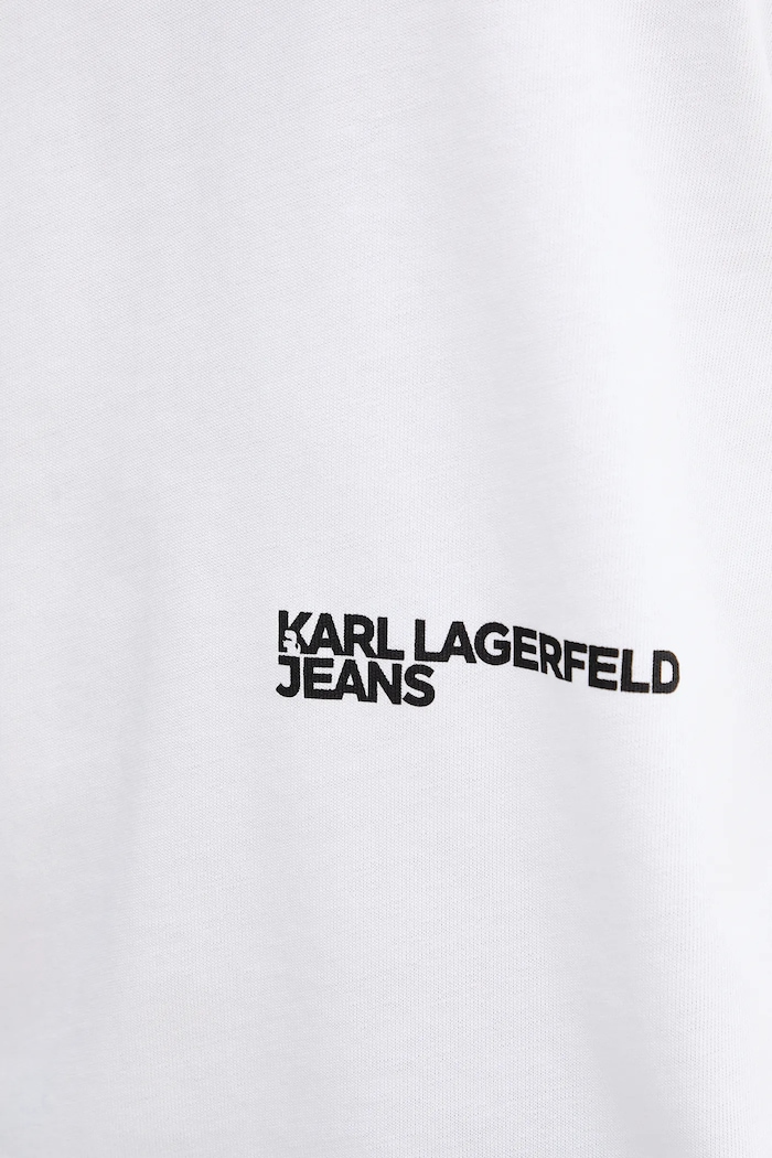 Karl Lagerfeld Jeans tricou din bumbac A4M17030 alb