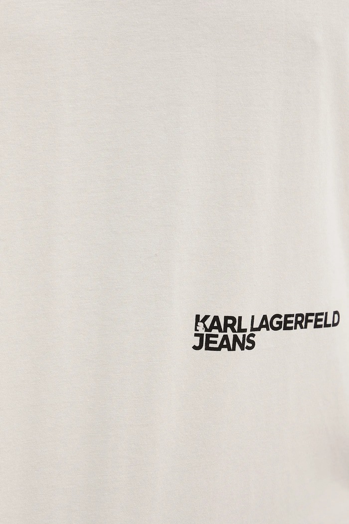Karl Lagerfeld Jeans t-shirt bawełniany A4M17024 beżowy