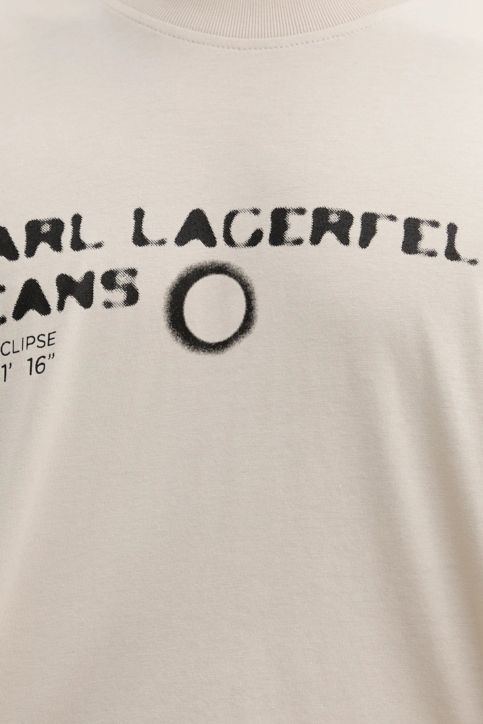 Tričko Karl Lagerfeld Jeans A4M17022 béžová