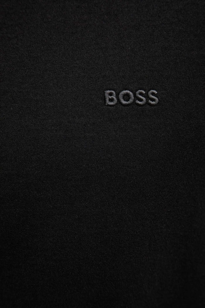 Βαμβακερό μπλουζάκι BOSS San Jared-C 50546404 μαύρο