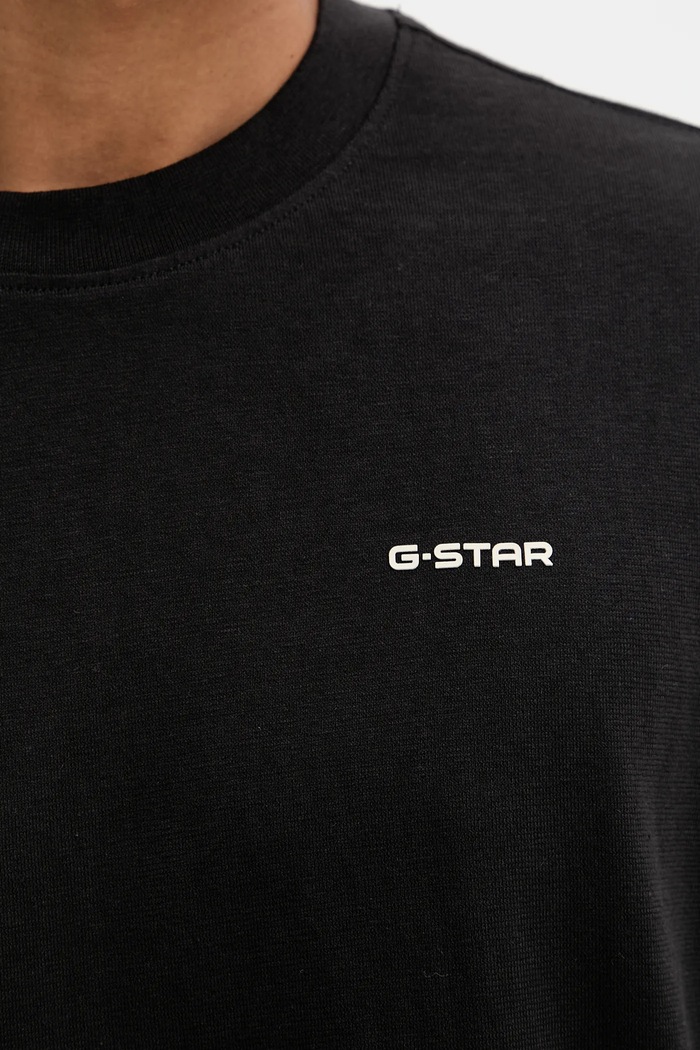 G-Star pamut póló D26817.D593 fekete