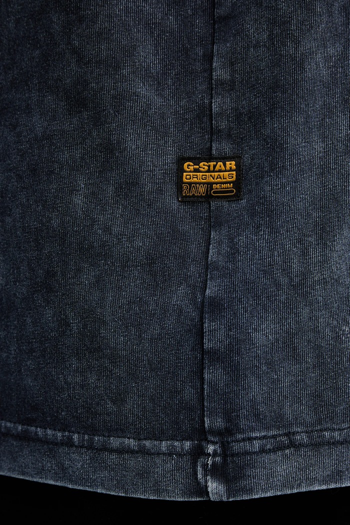 Памучна тениска G-Star Washed pocket D26825.C756 син