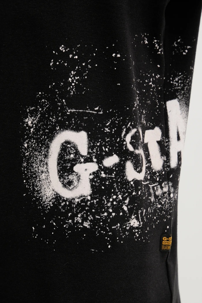 Bavlnené tričko G-Star Sprayed D26819.D976 čierna