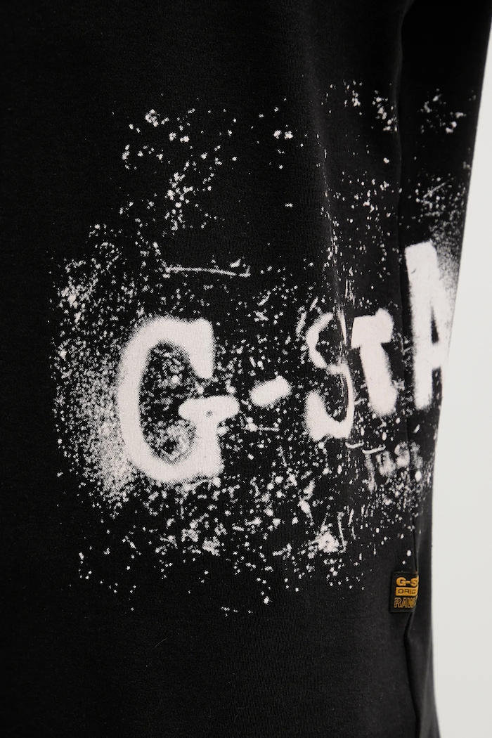 Bavlnené tričko G-Star Sprayed D26819.D976 čierna