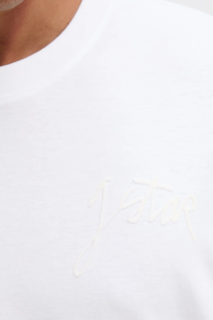 Памучна тениска G-Star Script D26823.D976 бял