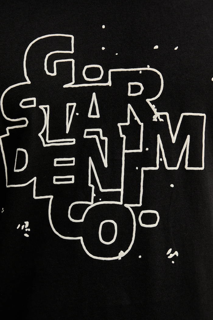 Bavlnené tričko G-Star HD print D26824.D975 čierna