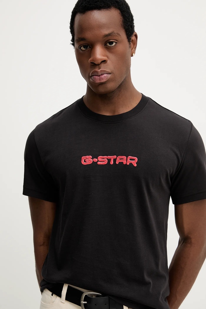 Bavlnené tričko G-Star Gel print čierna D26832.D975