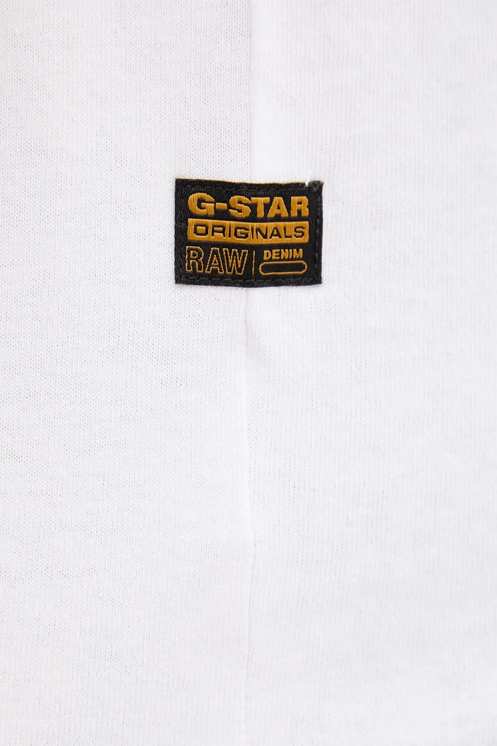 Bavlnené tričko G-Star Spray G logo D26833.D101 biela