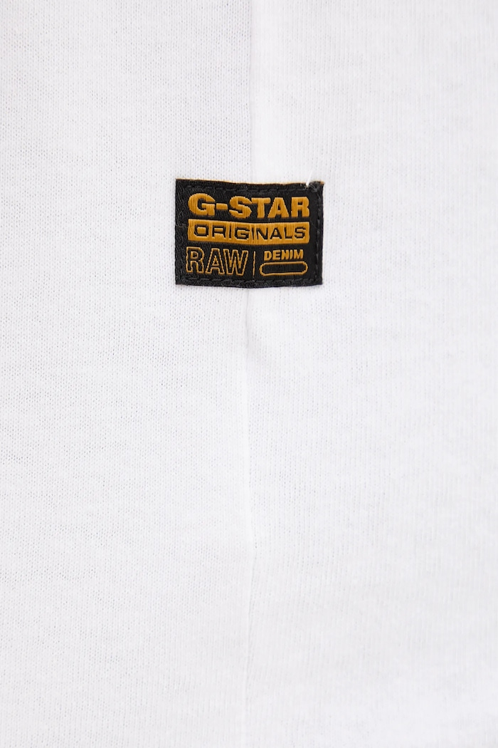 Bavlnené tričko G-Star Spray G logo D26833.D101 biela