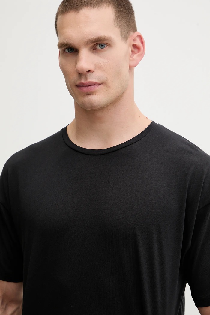 Хлопковая футболка HUGO T-shirt SILVER чёрный 50549871
