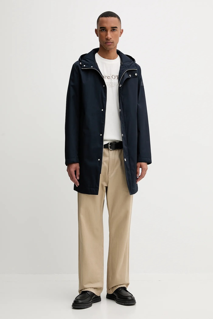 Bavlnené tričko Marc O'Polo 528230551196 béžová AW25