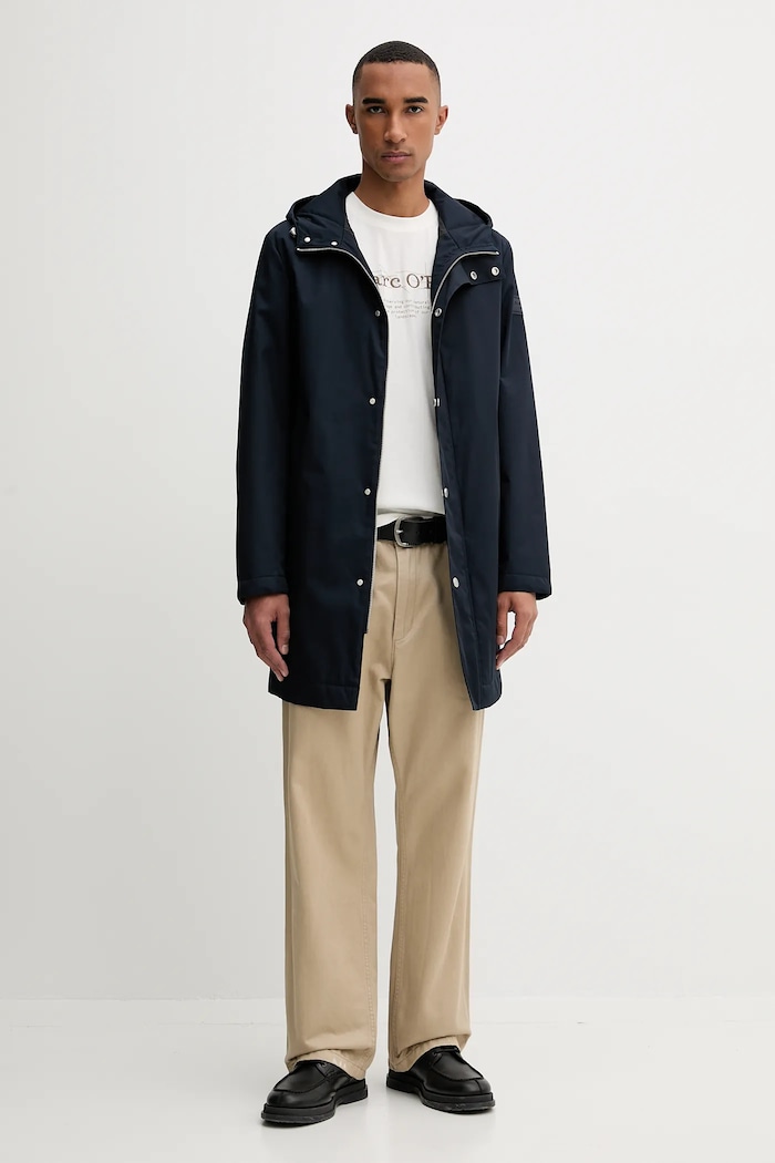 Bavlnené tričko Marc O'Polo 528230551196 béžová AW25