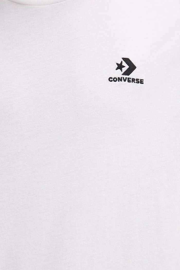Converse t-shirt bawełniany CVM5T876 biały