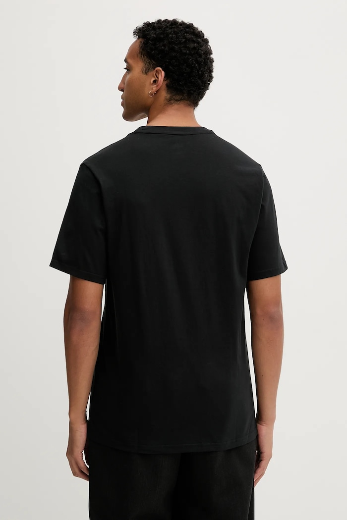 Oblečenie Bavlnené tričko Converse CVM5T876 čierna