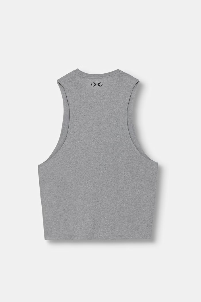 Under Armour top treningowy męski z bawełną 1329286 szary SS26