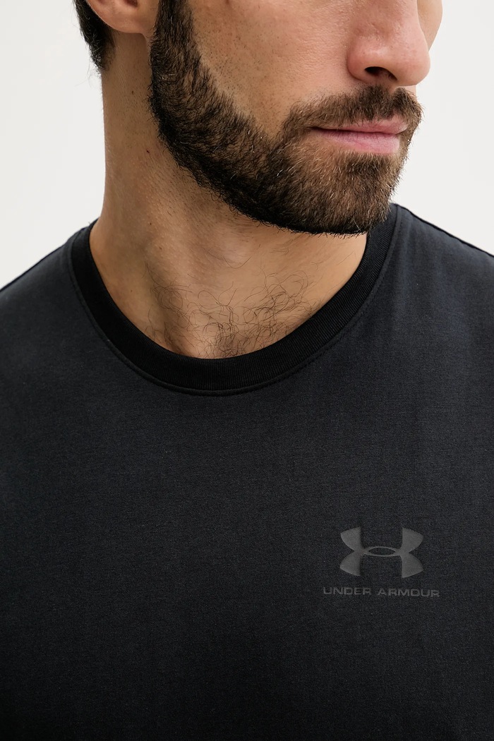 Under Armour top za trening za muškarce s pamukom 1329286 crna
